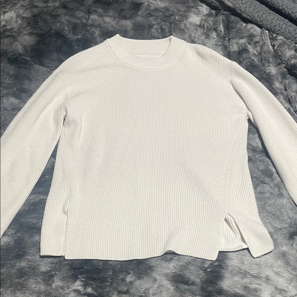 lululemon athletica Cream Crew Neck Sweater